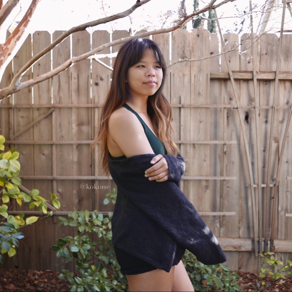 Brandy Melville Grey Caroline Cardigan (Shrunken)